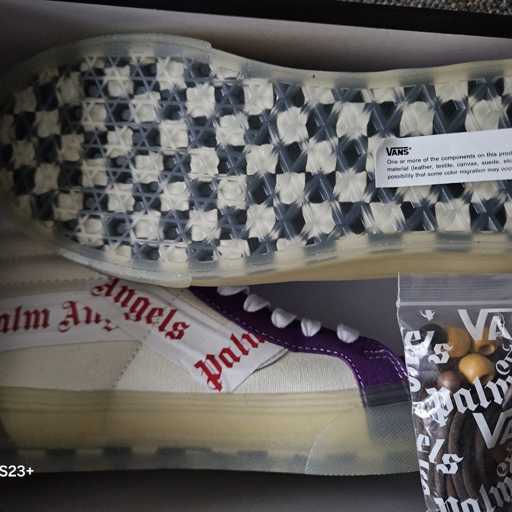 Palm Angels x Vans Vault SK8 Mid Men’s 6.0 Women’s 7.5 black white brown